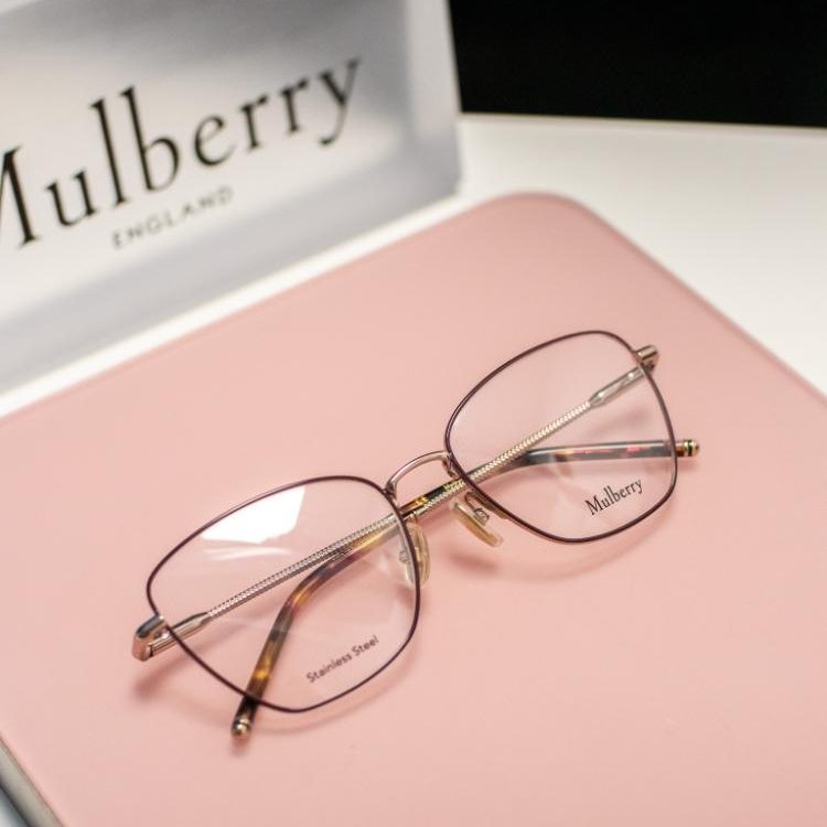 Mulberry pink glasses